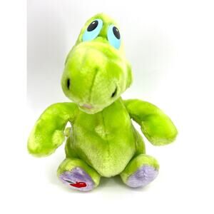 Musselman's Applesauce VTG 1988 Knouse Foods Green Dinosaur Mascot Plush Toy